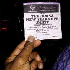 New Years ticket
