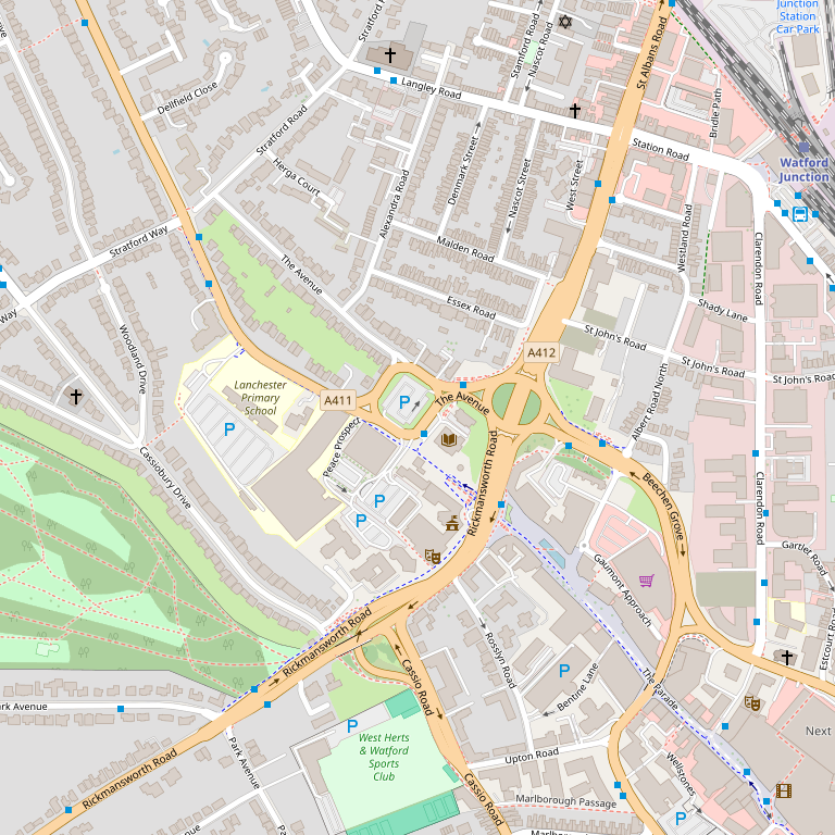 The Horns location map